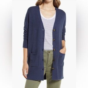 Caslon Patch Pocket Navy Cardigan